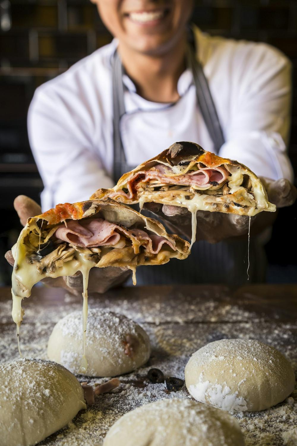 Pizzaiolo con i panetti